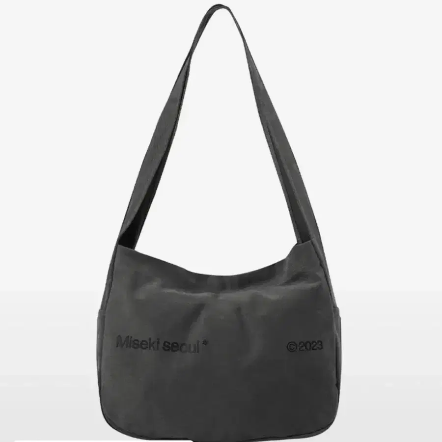 미세키서울 cotton big crossbag charcoal