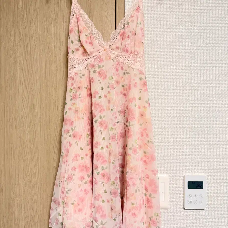 에블린 메이비 블루밍판타지 슬립 핑크
