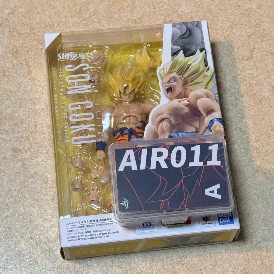 Shf 드래곤볼 전설의 슈퍼 사이어인 손오공 + air 스튜디오 헤드