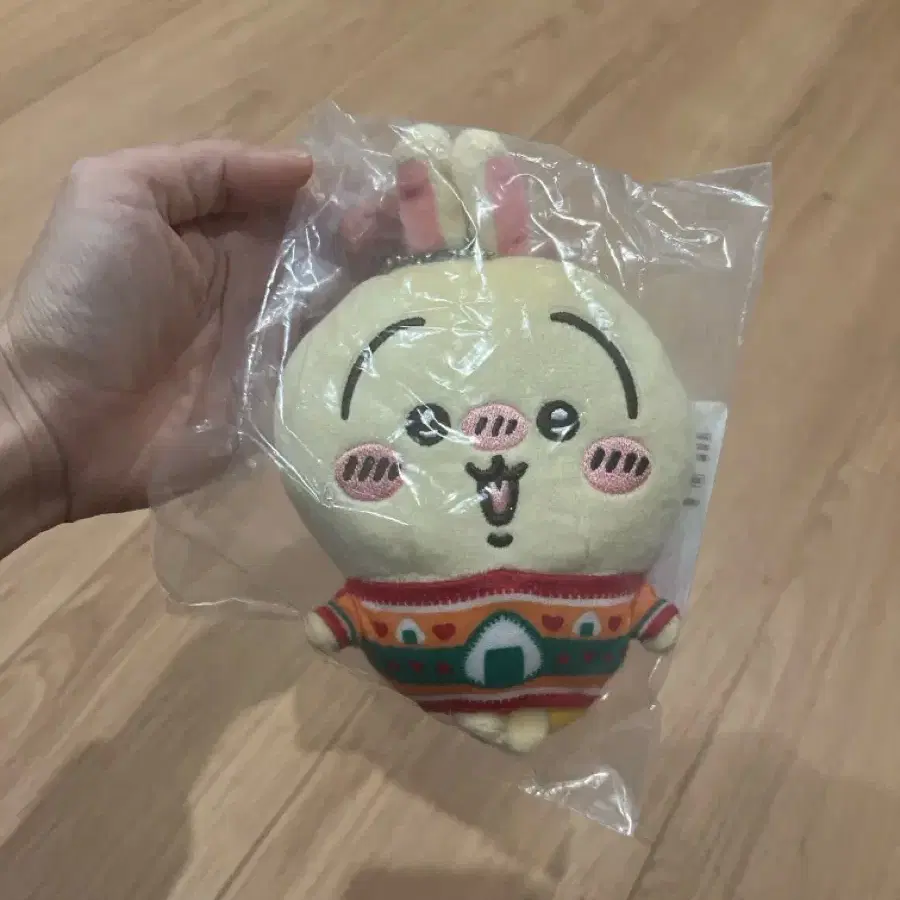 치이카와 애니마이쿠지 인형 키홀더 d상 우사기
