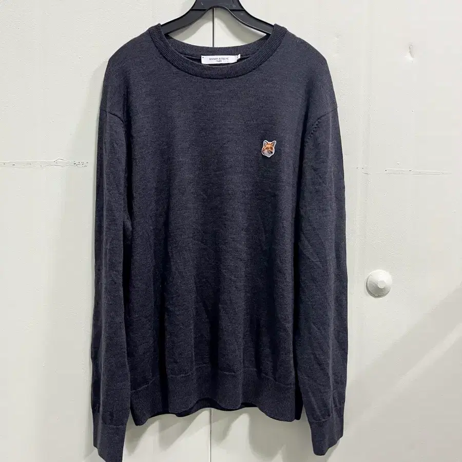 22ss 메종키츠네 울100 니트 스웨터 XL