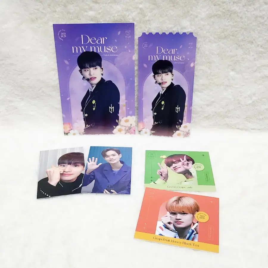 [일괄]AB6IX 에이비식스 워너원 대휘 이대휘 생일카페 오티 티켓 엽서 사진 스티커