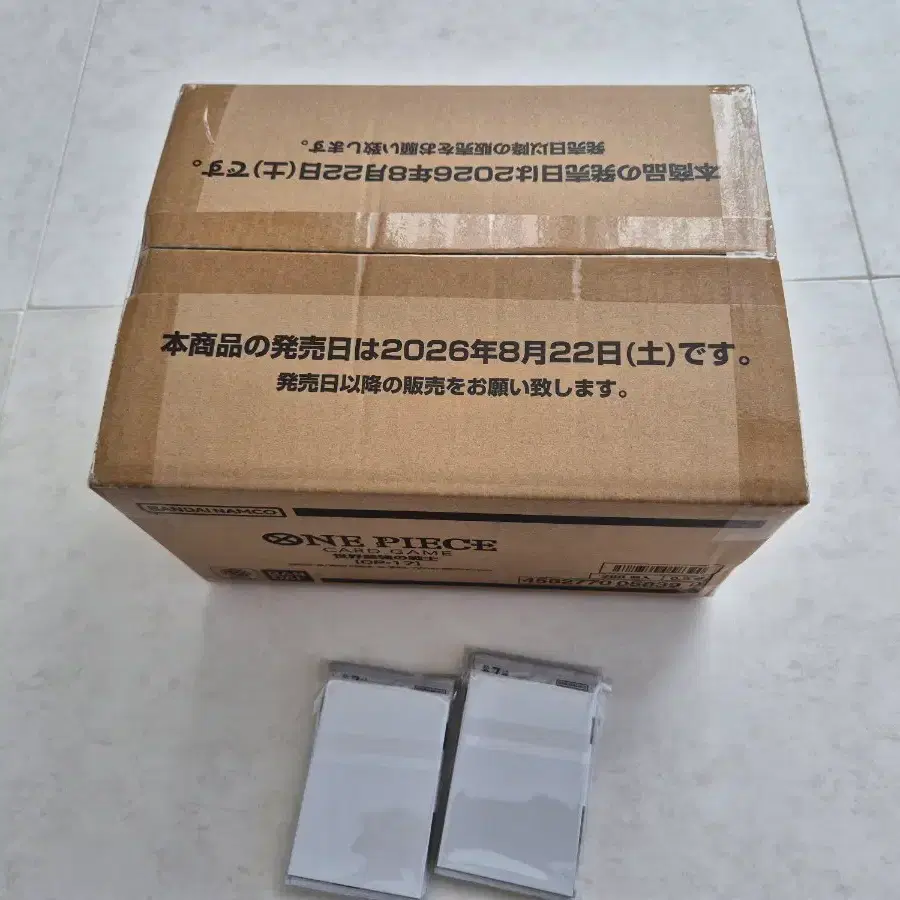 원피스 OP-17 미개봉 카톤 투명테이프 사황프로모 24팩 포함