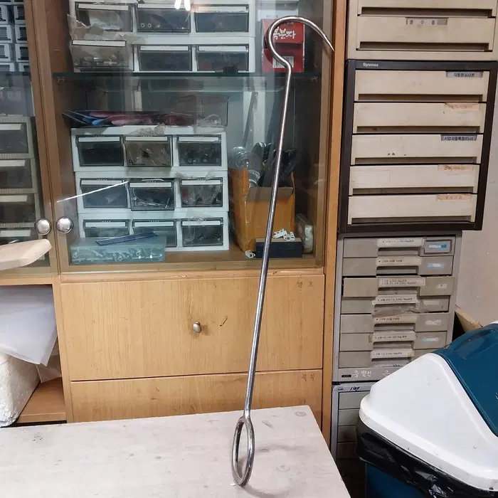 1960 일본 참치, 다랑어 인양 무쇠 갈고리/갸프 85cm