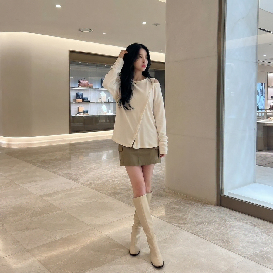 새상품) 가을 골지 어깨 트임 사선 단추 버튼 루즈핏 오버핏 맨투맨 티셔츠 긴팔티 긴팔티셔츠 여리핏 당일출고 당일배송