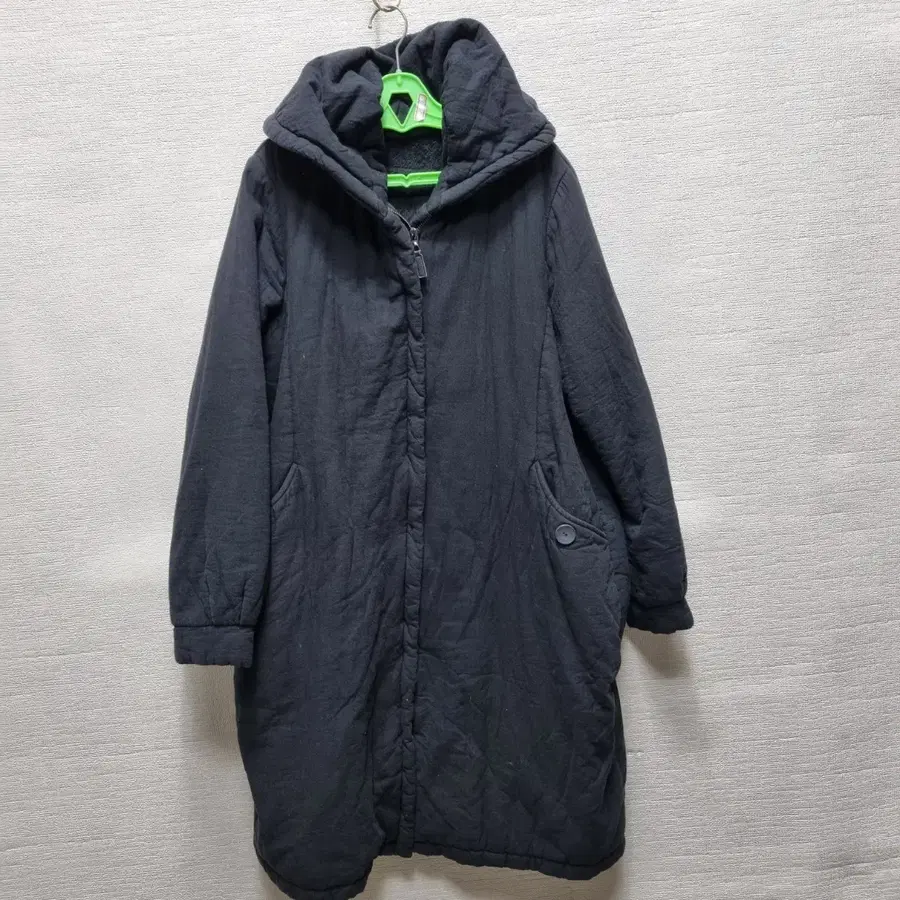 c144 후드 롱 코트
