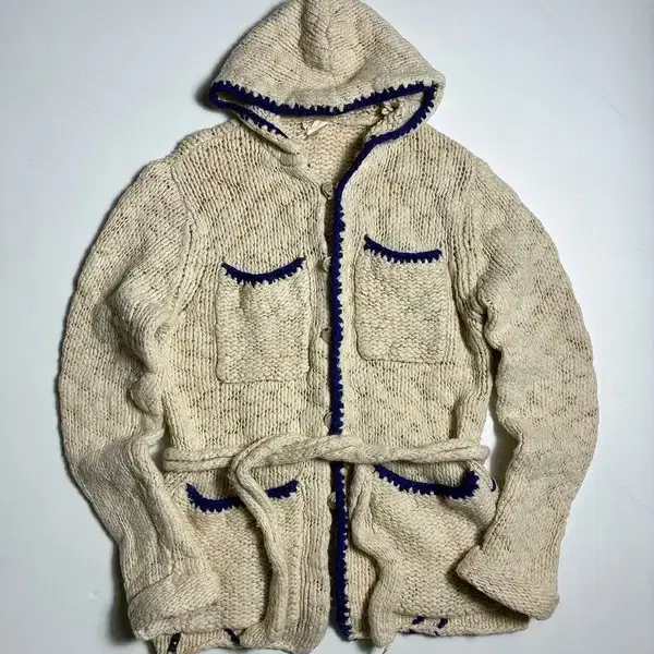 디젤 DIESEL 헤비 울 스웻 후디 니트 가디건 R4500
