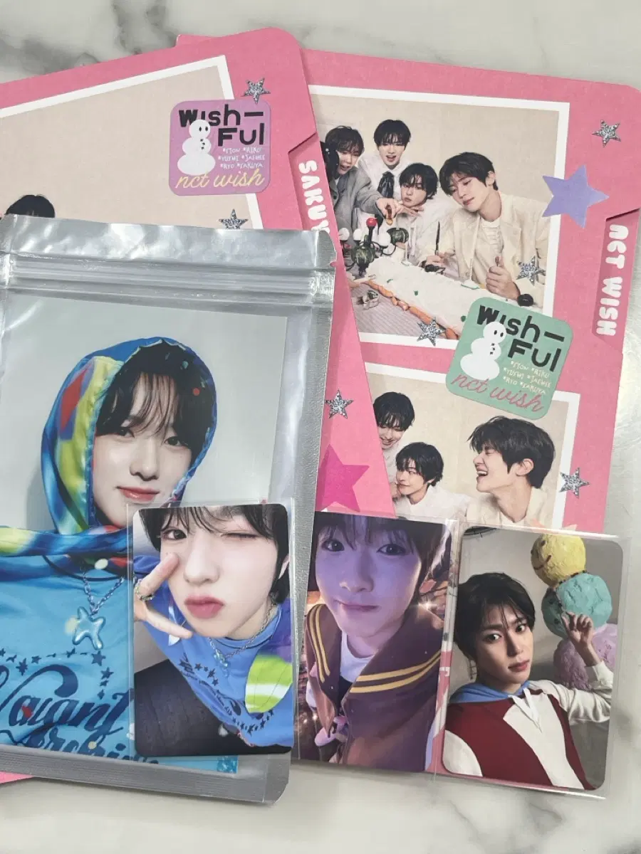 Nct Wish Wishful Sion mumoshop pre-order benefit Sakuya Pop Pop 4x6 photo set md bulk