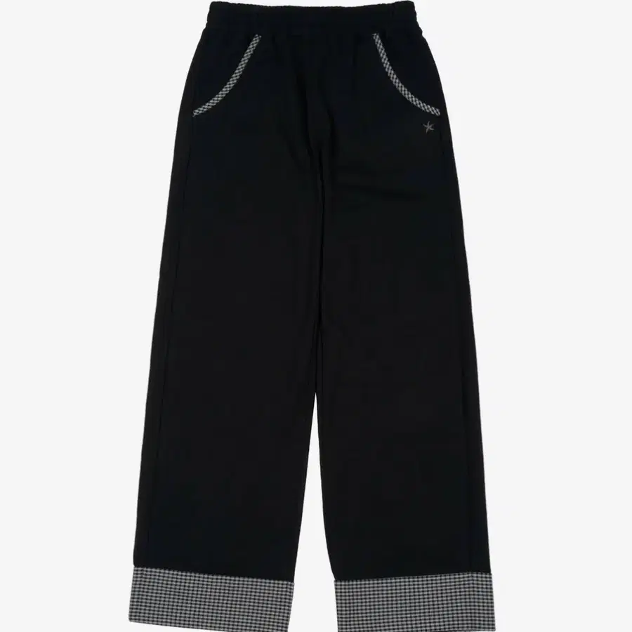 더콜디스트모먼트 TCM hidden check sweat pants (black) 체크 스웨트 팬츠 블랙