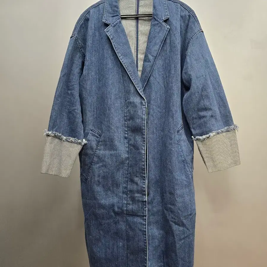 BENETTON 데님 롱 코트