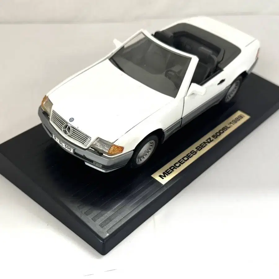 메르세데스-벤츠 500SL (1989) 다이캐스트 모델카 화이트 1:18