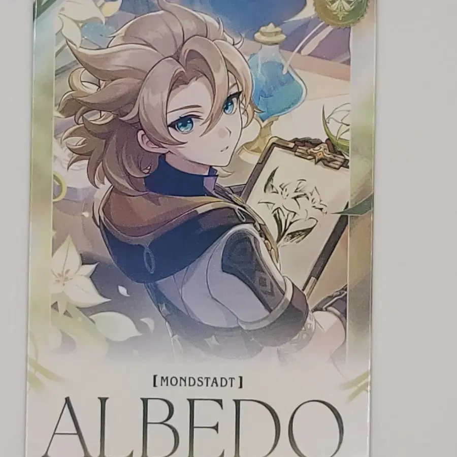 알베도 원신 호요랜드 점괘뽑기 포토카드 호랜 점뽑 포카 genshin albedo