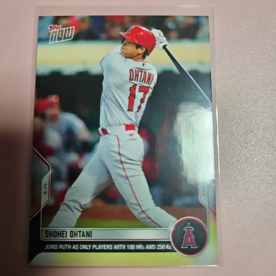 오타니 2022 Topps now 100홈런 250탈삼진 베이브 루스 기록 기념