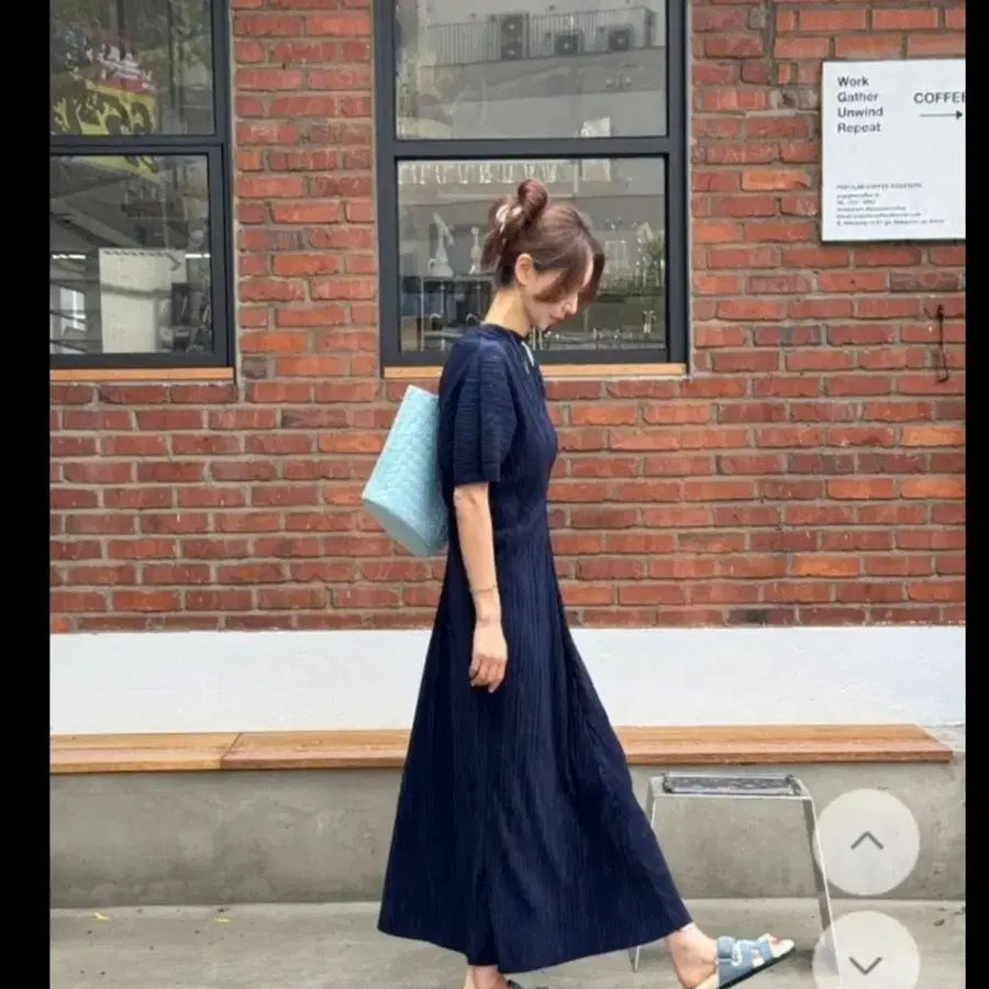 고걸 새상품 플리츠 롱원피스