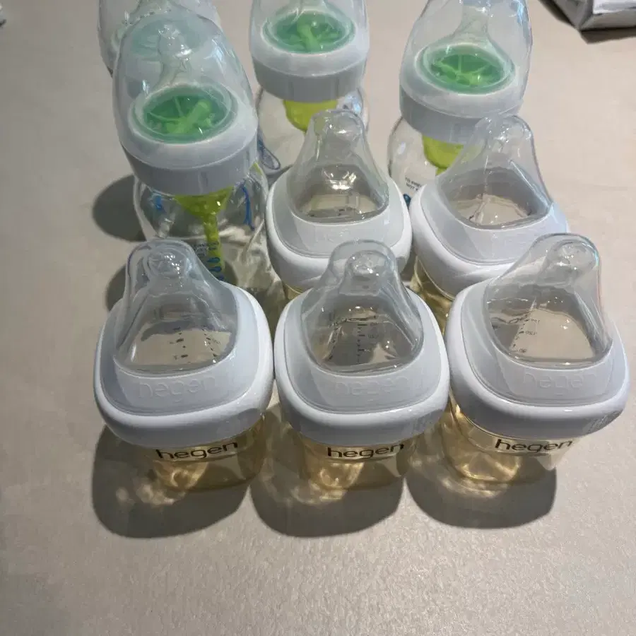 150ml 헤겐 젖병 5개, 닥터브라운 4개