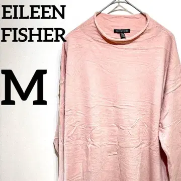 EILEEN FISHER [ M ] 니트 상의 핑크 긴팔 스웨터