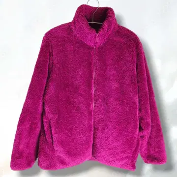 UNIQLO 플리스 자켓 보아 퍼플 XL 5572