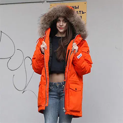 [새상품] 레이든 패딩/다운 M사이즈 N3B DOWN PARKA-ORANGE