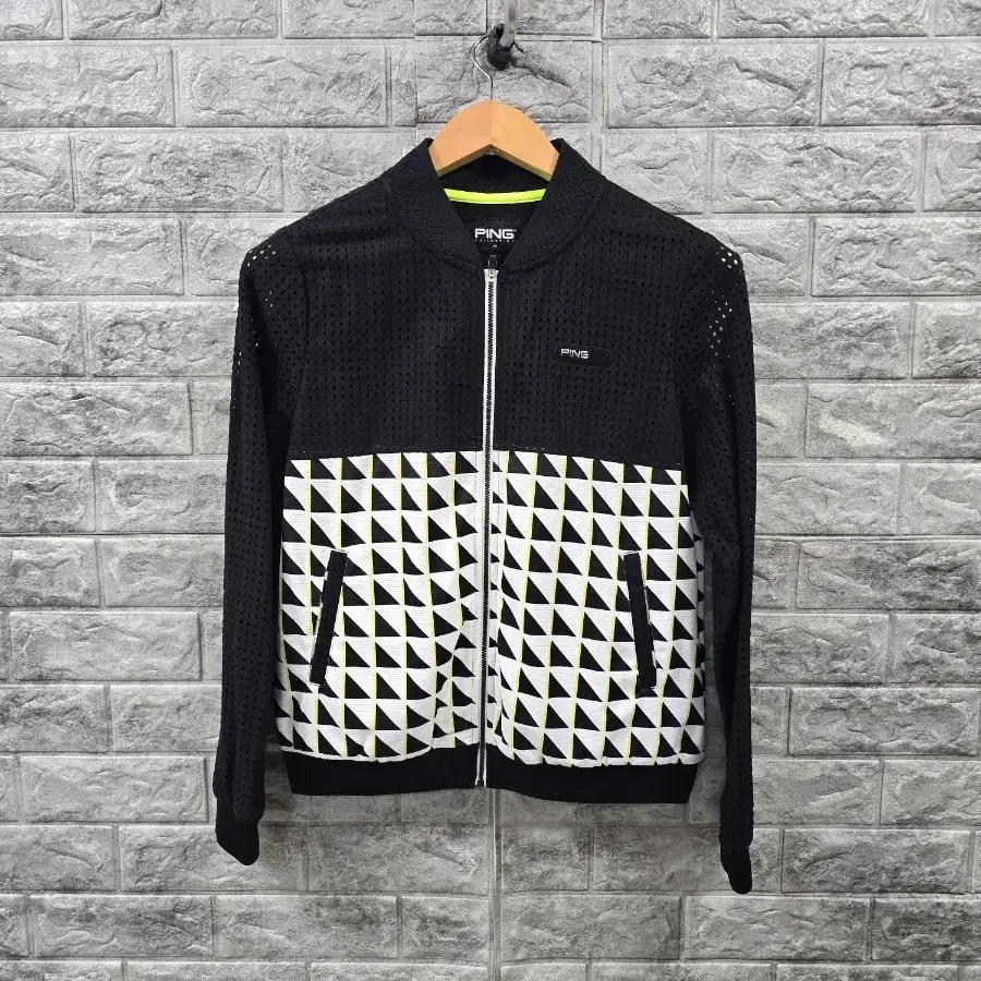 핑 골프웨어 바람막이 점퍼 블랙 사이즈 95 (77)