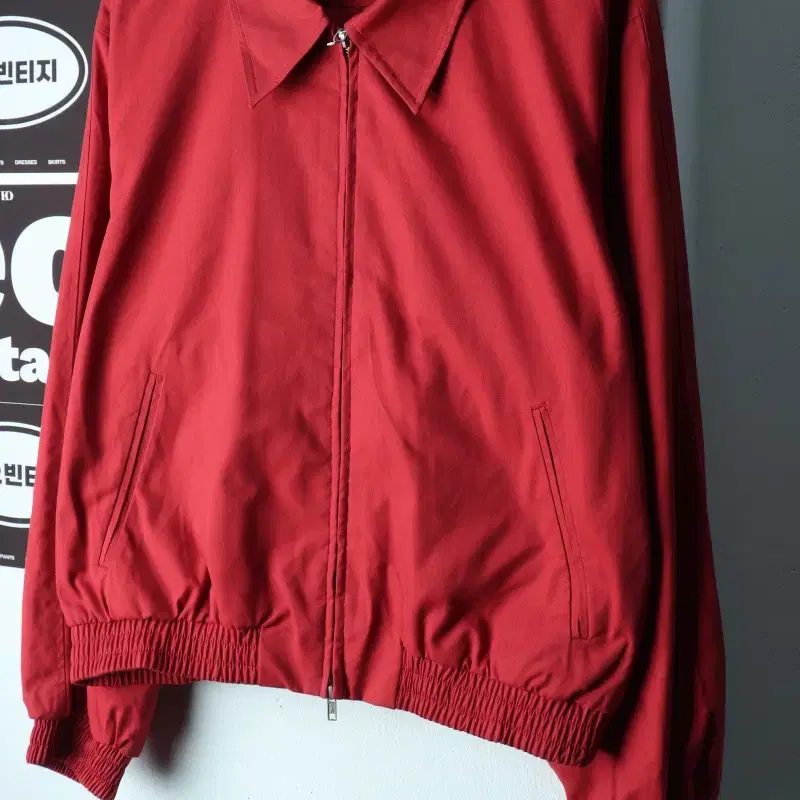 (M-XL) 에잇세컨즈 집업 바람막이 점퍼자켓 블루종 레드-H40433