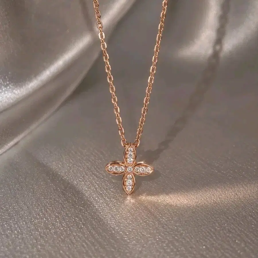 14k 꽃 목걸이 (카드가)