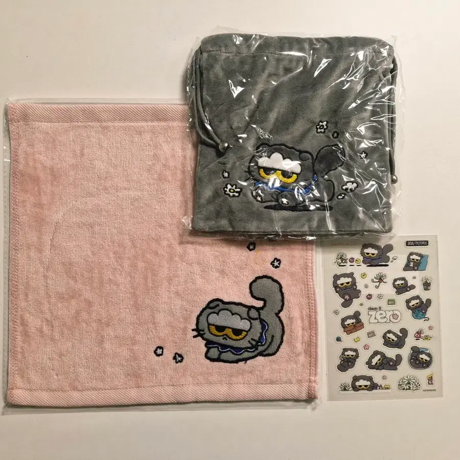 지디 바닐라코 조앤프랜즈 조아 핸드타올 파우치 스티커 세트