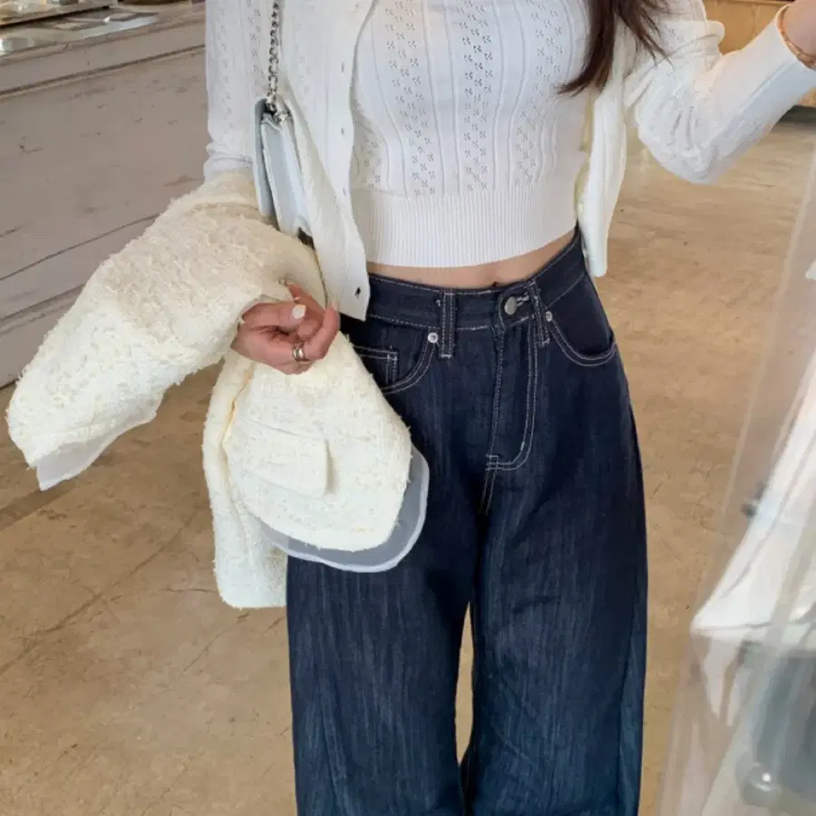 모던로브 자체제작 브론 생지 데님팬츠 xs
