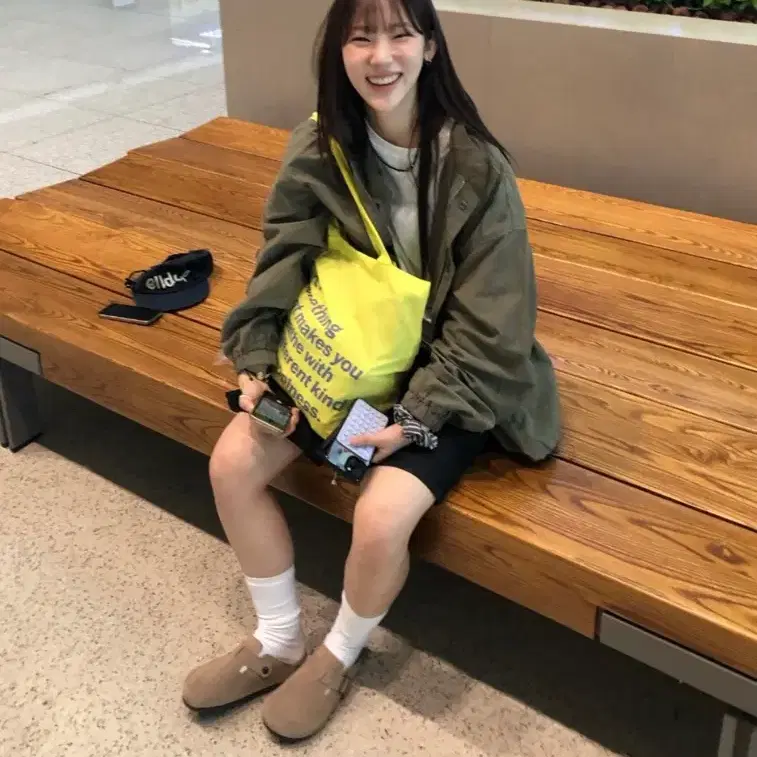 시오아 마켓 어텀 숏 야상 카키