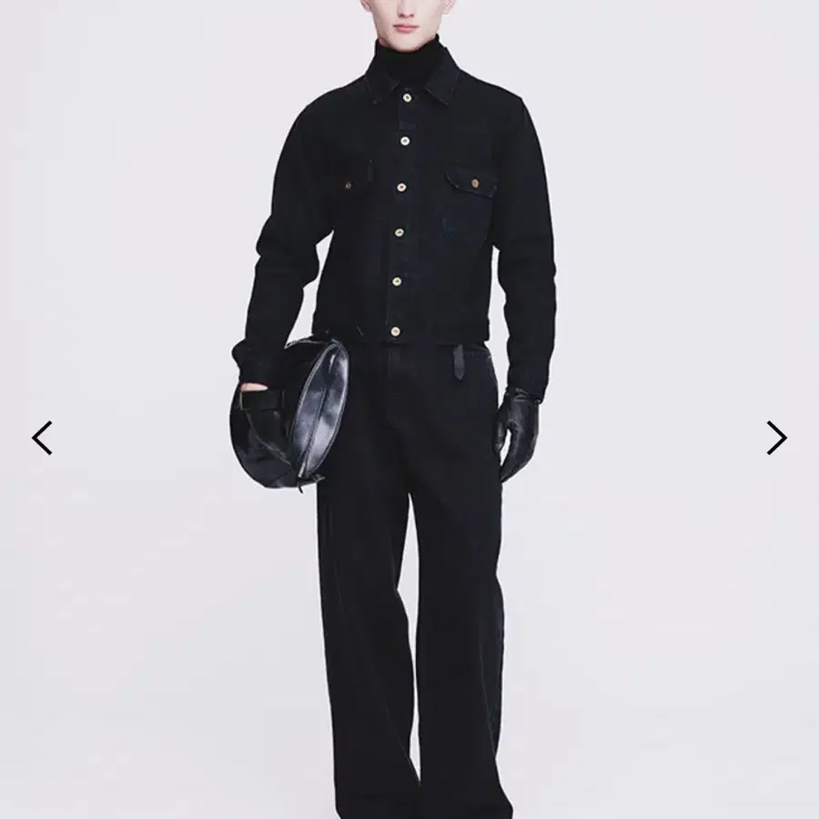 토니웩 23fw 린스드 데님 트러커,와이드 팬츠 셋업