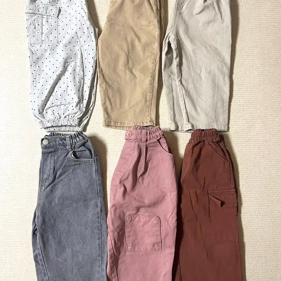미니봉봉 고유 로다제이 유아 봄가을 바지 일괄(4세-5세)