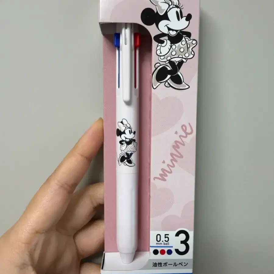 디즈니 미니마우스 제트스트림 3색볼펜
