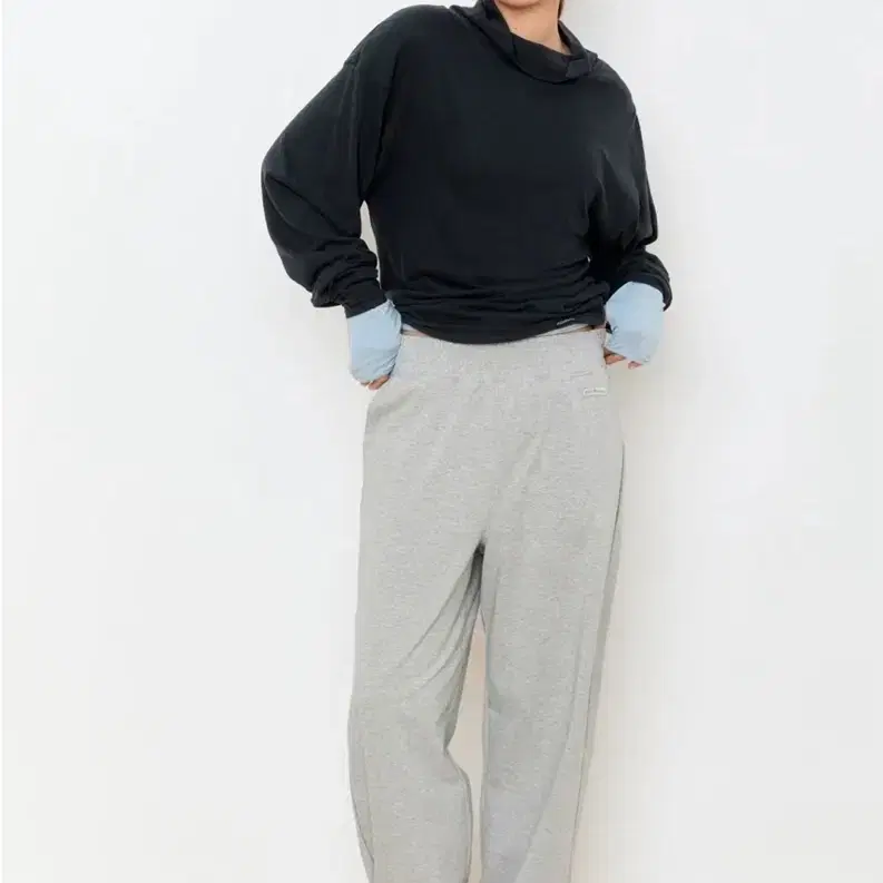 무브웜 소프트 스웻팬츠 멜란지 그레이