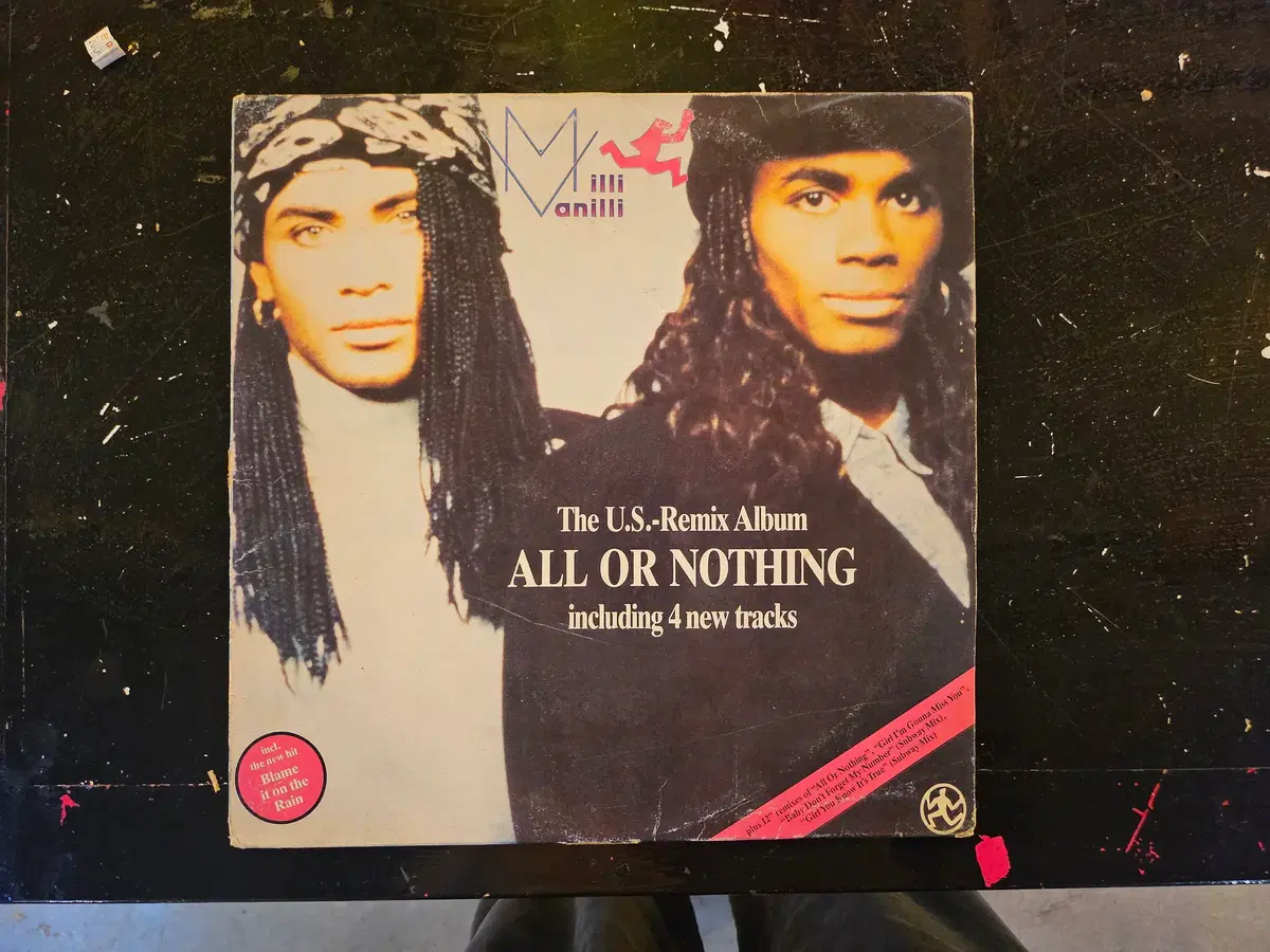 Special edition domestic license LP by German dance duo Milli Vanilli.