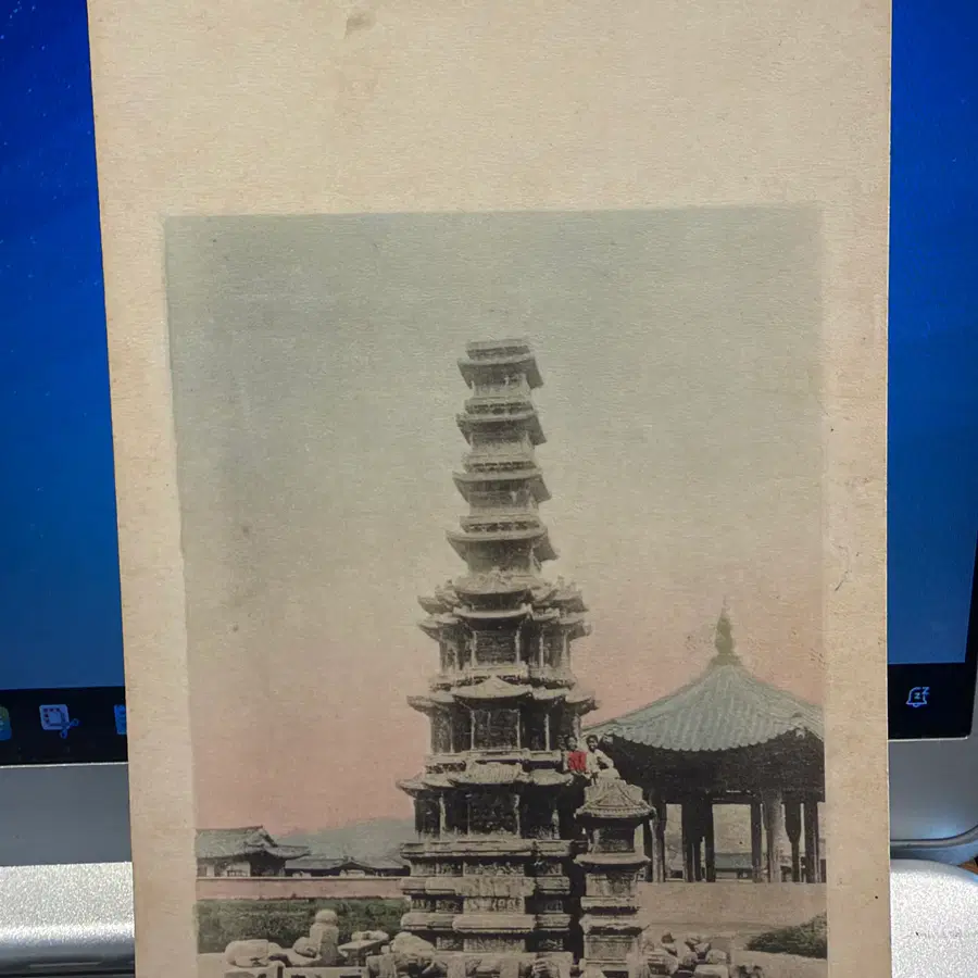 1900년 -  대한제국 경복궁 십층석탑 한수석지불탑 - 경성 무라카미 진정당 발행