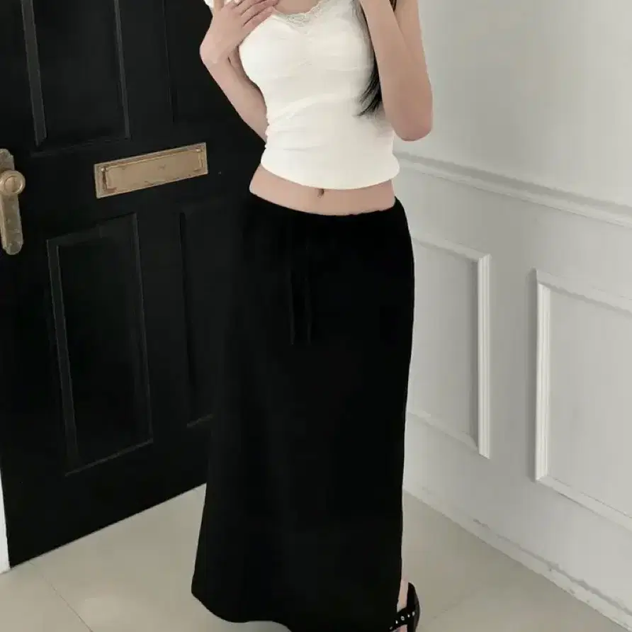 무드 베이직 맥시 롱스커트