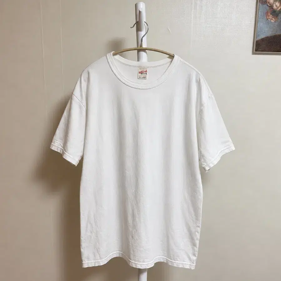 Whitesville 헤비웨이트 XX-LARGE 화이트 반팔티