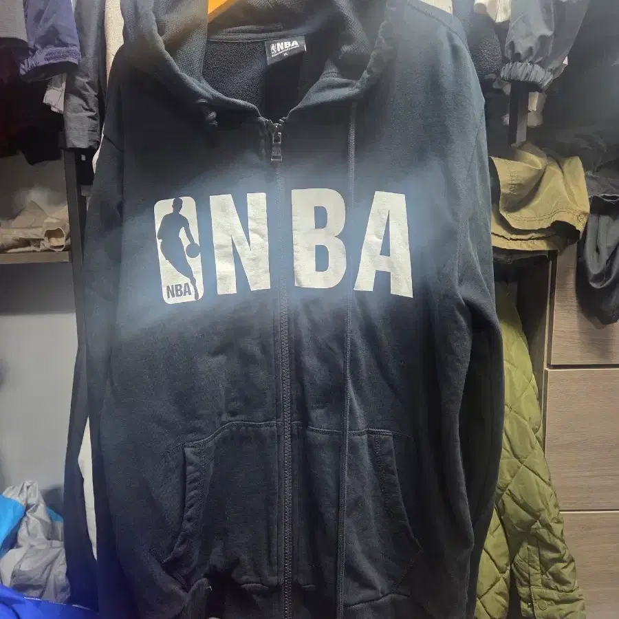 NBA 로고 후드 집업