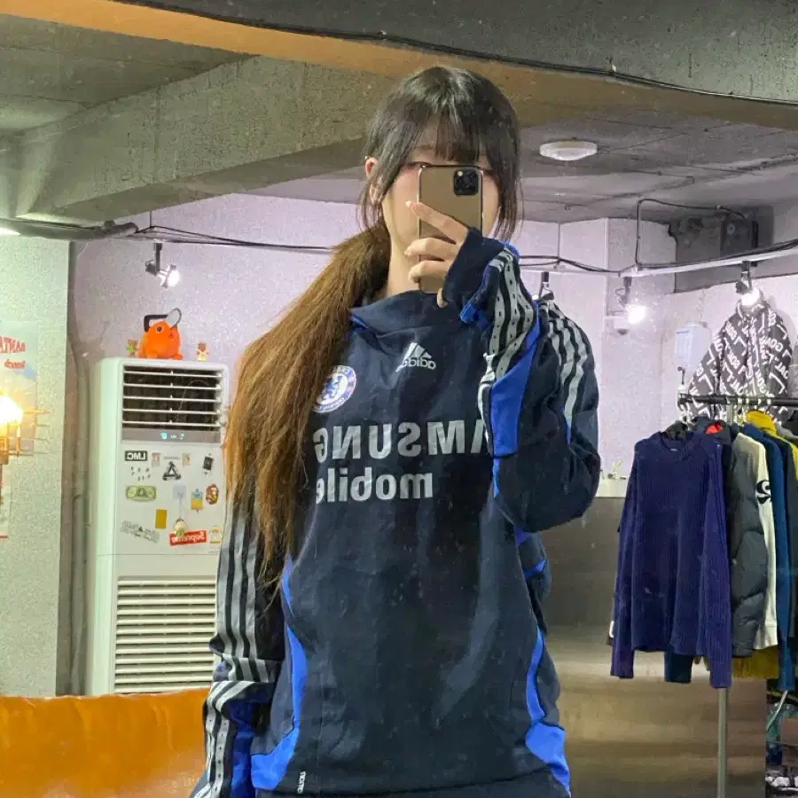 아디다스 첼시 FC 삼성모바일 트레이닝 톱