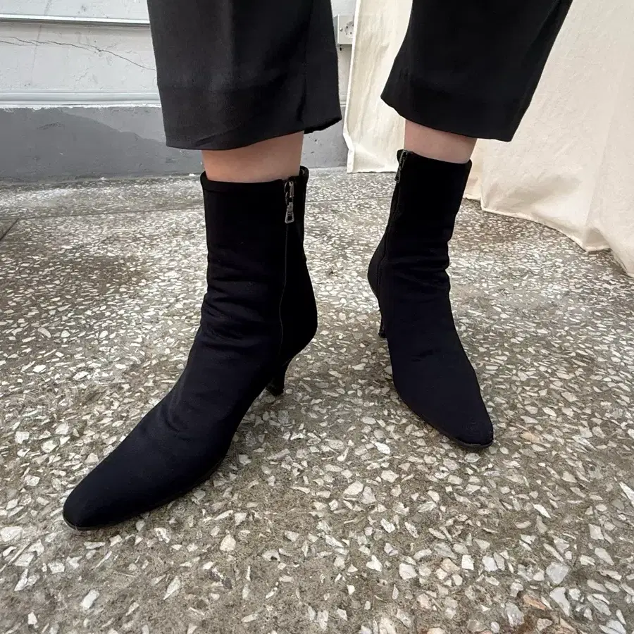 PRADA Archive Neoprene Kitten Heel Boots