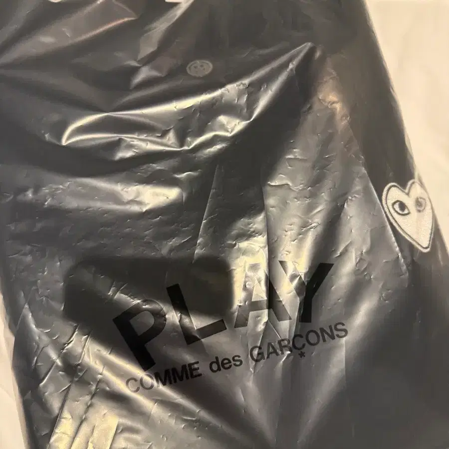 꼼데가르송 가디건 화이트 하트 L 새상품