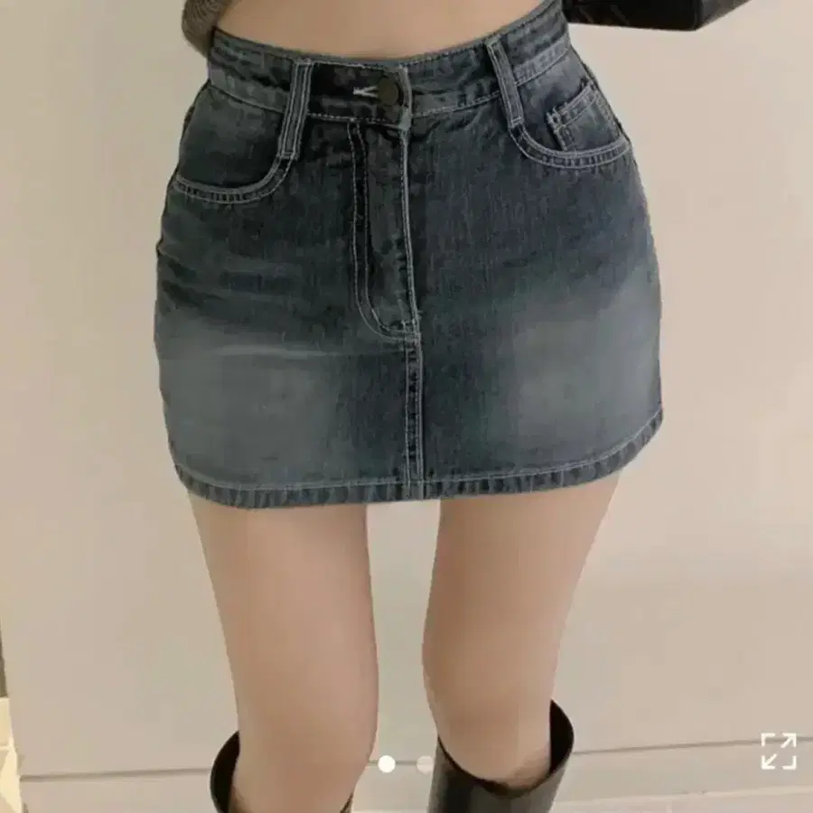 에이블리 히니크 155 뉴젠 데님 미니 청치마 청스커트