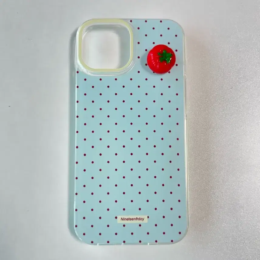 トマトドット透明携帯電話ケース IPhone 15