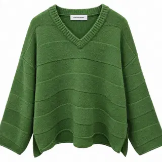 KIKO KOSTADINOV 24SS DELIAN V-NECK JUMPER GREEN 48 | 니트/스웨터