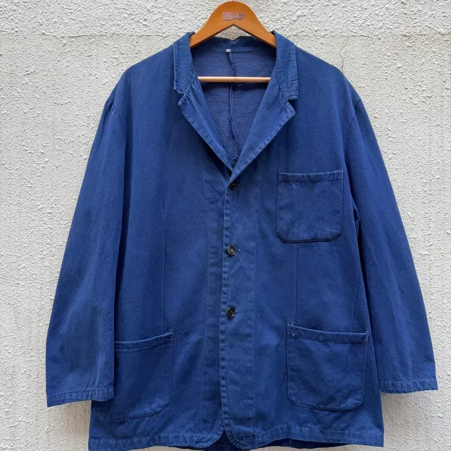 BELTED OPEN COLLAR 1970s FRENCH WORK JACKET 벨티드 프렌치워크자켓