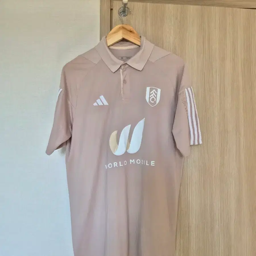 아디다스 풀럼FC 반팔 카라티 베이지 해외M