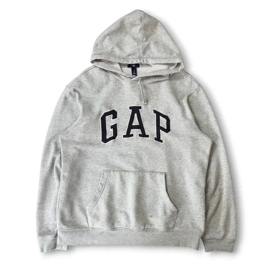Gap 갭 그레이 아치로고 기모 후드티 L