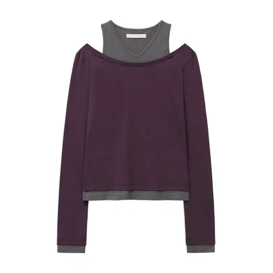 마가린핑거스 LAYERED CUTOUT T-SHIRT