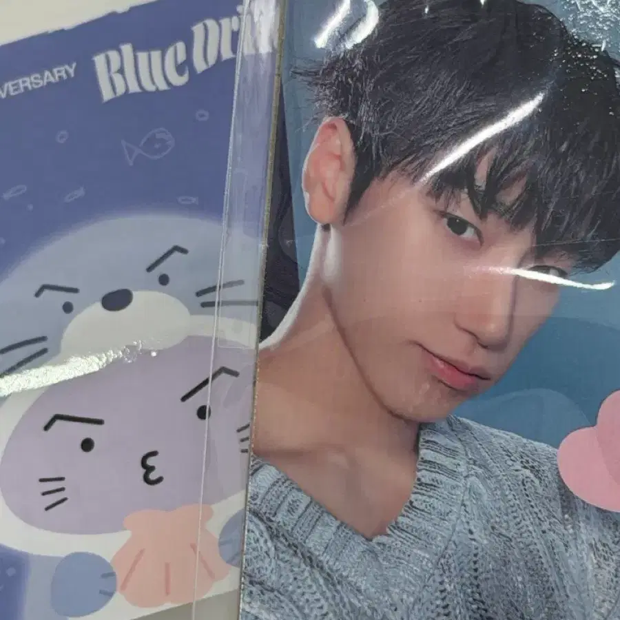 에이티즈 8주년 전시회 블루 드리프트 인형 최산 산덩이 포토카드 포카 CHOI SAN 산 ATEEZ 8th Anniversary Exhibition : Blue Drif