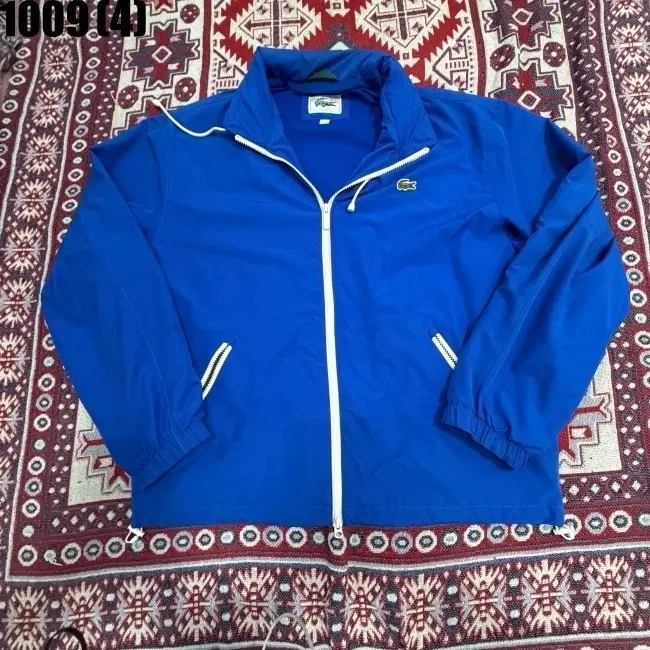 라코스테 블루 바람막이 집업 자켓 M 1009