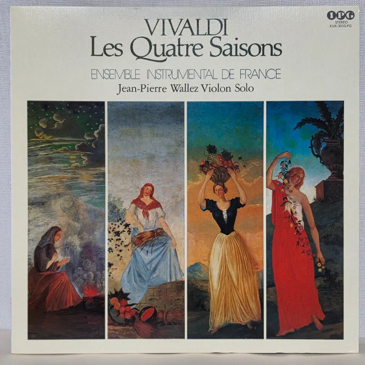 Vivaldi: The Four Seasons Violin Concertos Jean-Pierre Vallez, Ensemble Instrumental de France / Classical LP